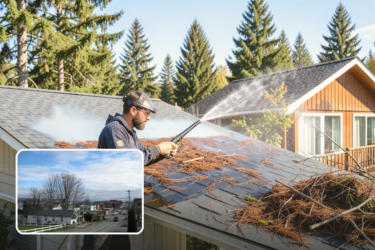 Deck Mildew Removal in Langley, Island County, WA - Kills mildew at the source, not just the film