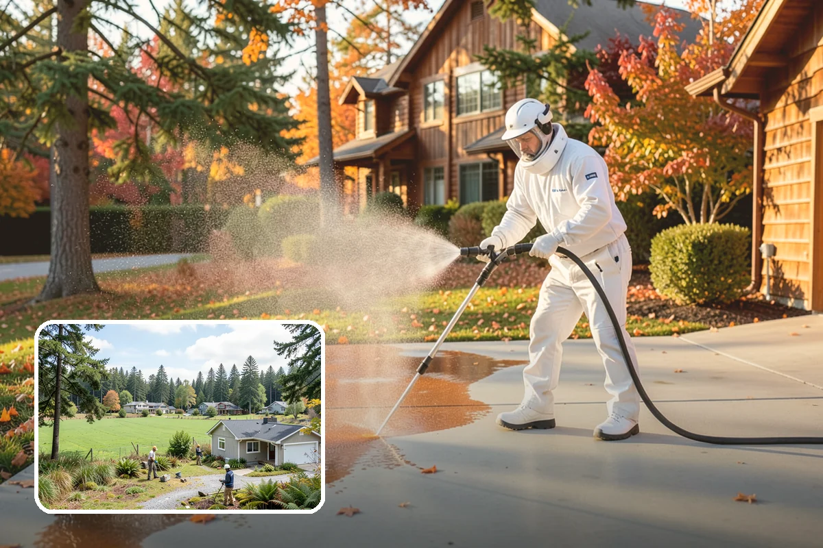 Deck Mildew Removal in Lyman, Skagit County, WA - Kills mildew at the source, not just the film