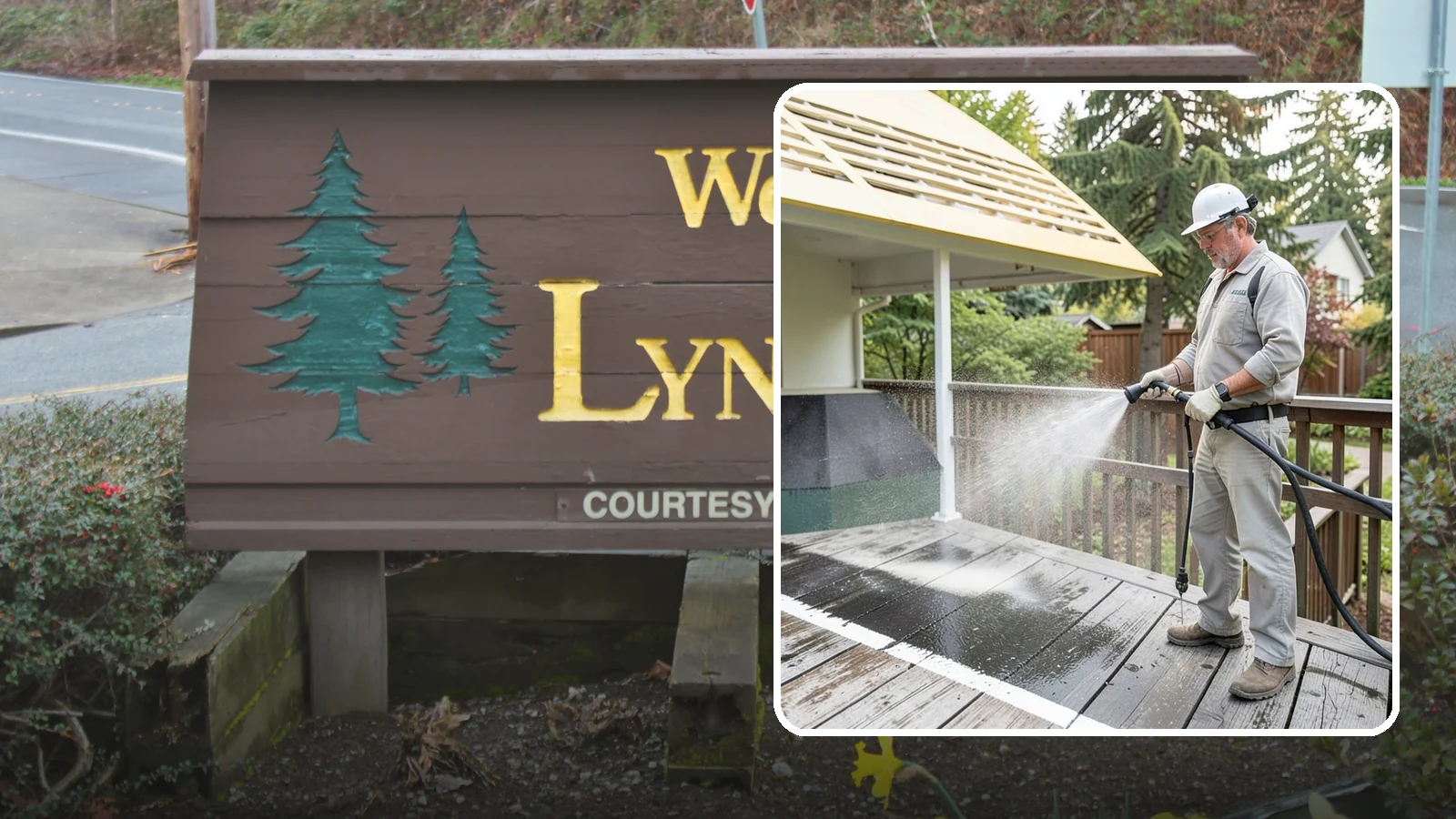 Deck Mildew Removal in Lynnwood, Snohomish County, WA - Kill and remove the mildew that shaded, damp Washington decks grow between the boards.