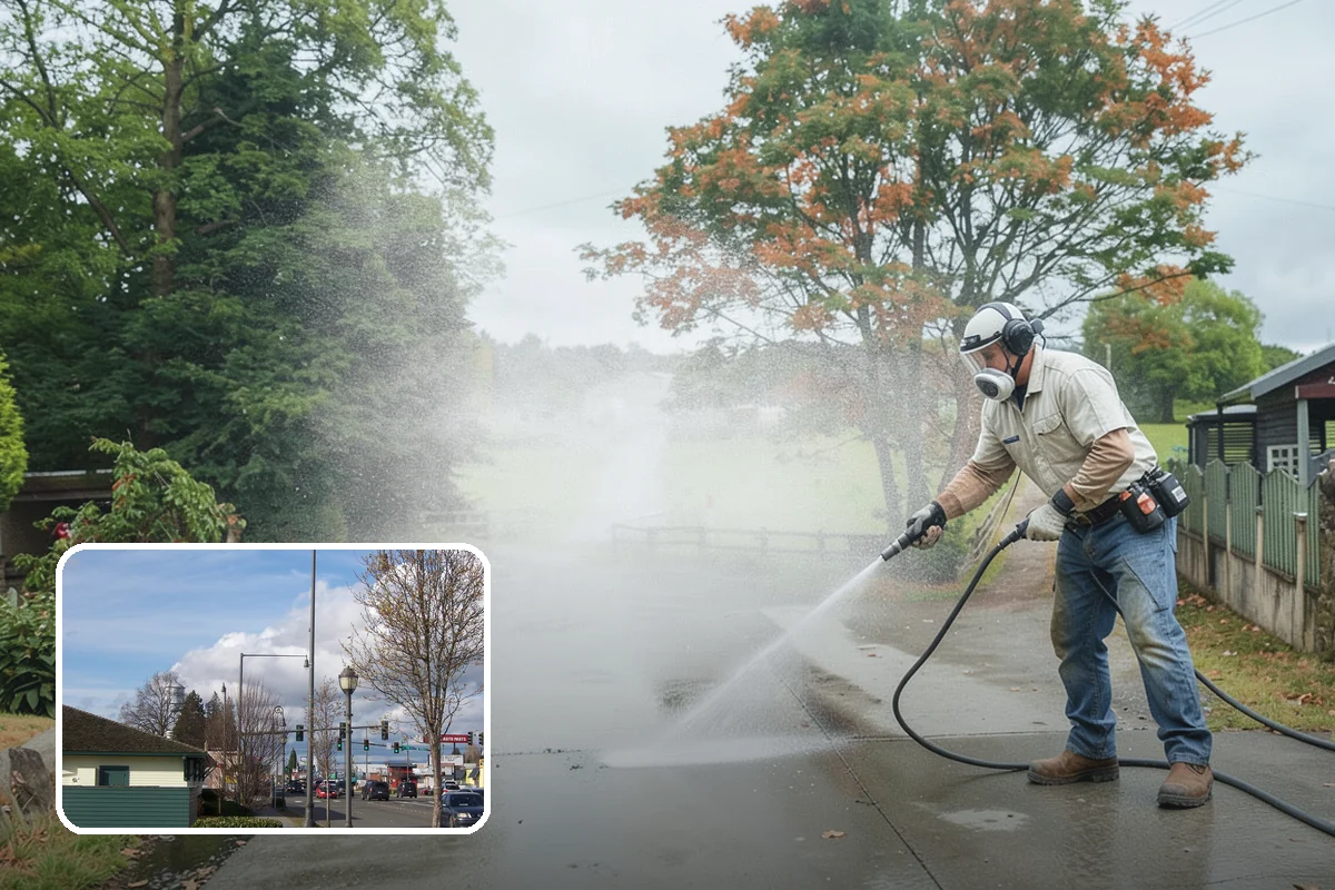 Deck Mildew Removal in Marysville, Snohomish County, WA - Kills mildew at the source, not just the film