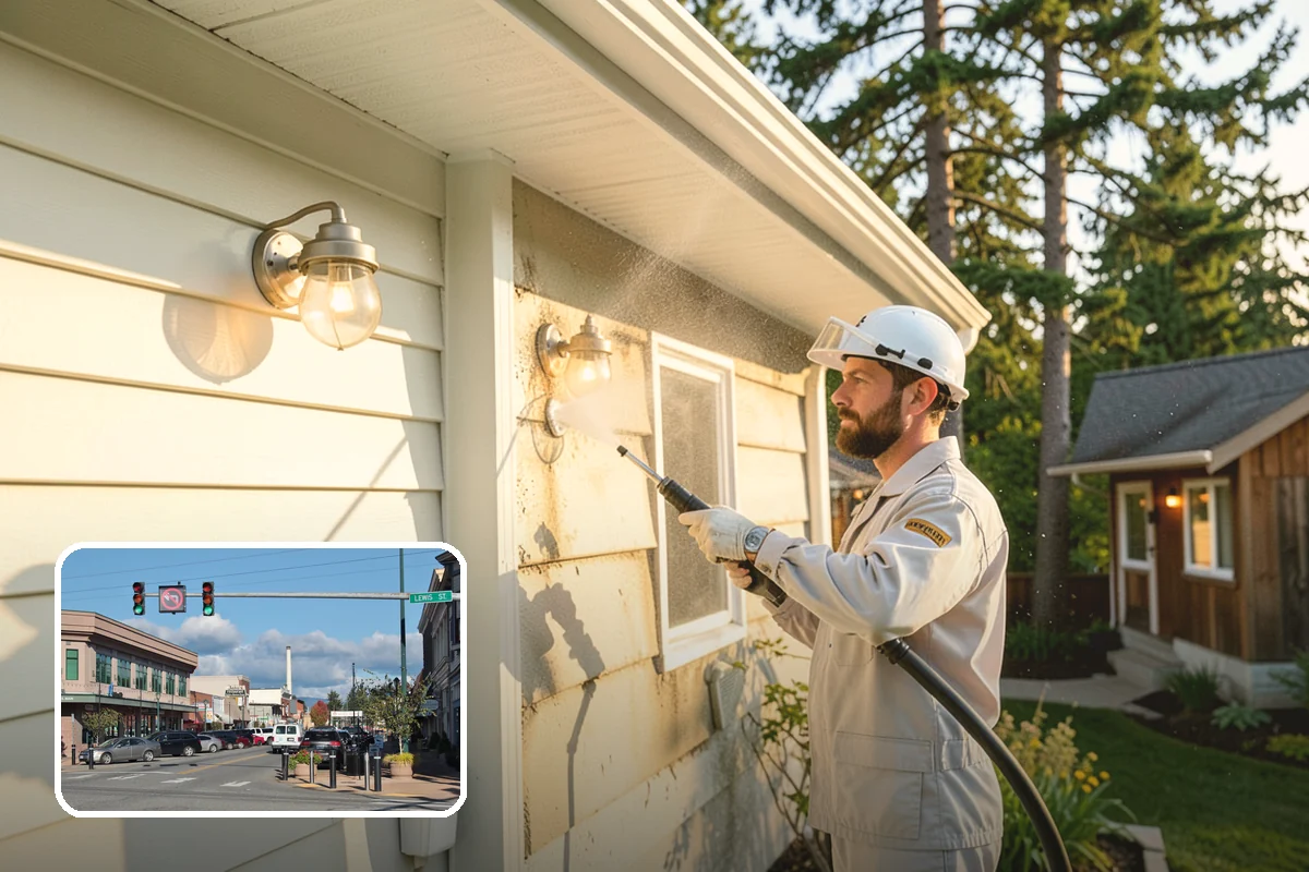 Deck Mildew Removal in Monroe, Snohomish County, WA - Kills mildew at the source, not just the film