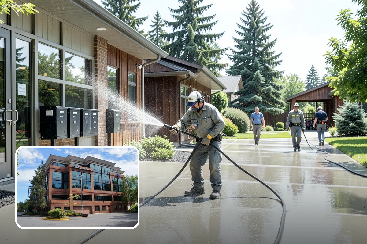 Deck Mildew Removal in Mountlake Terrace, Snohomish County, WA - Kills mildew at the source, not just the film