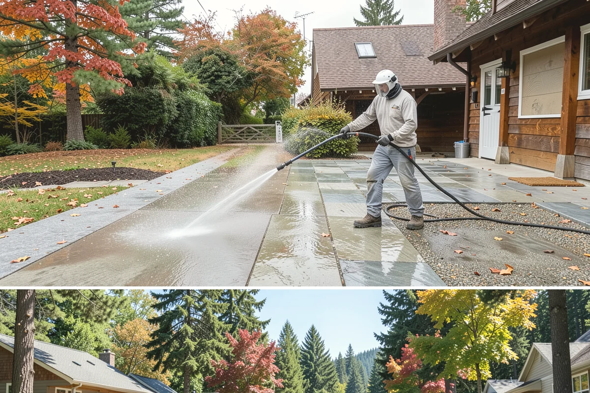 Deck Mildew Removal in Orting, Pierce County, WA - Remove deck mildew in late spring and again in fall to stay ahead of damp conditions.