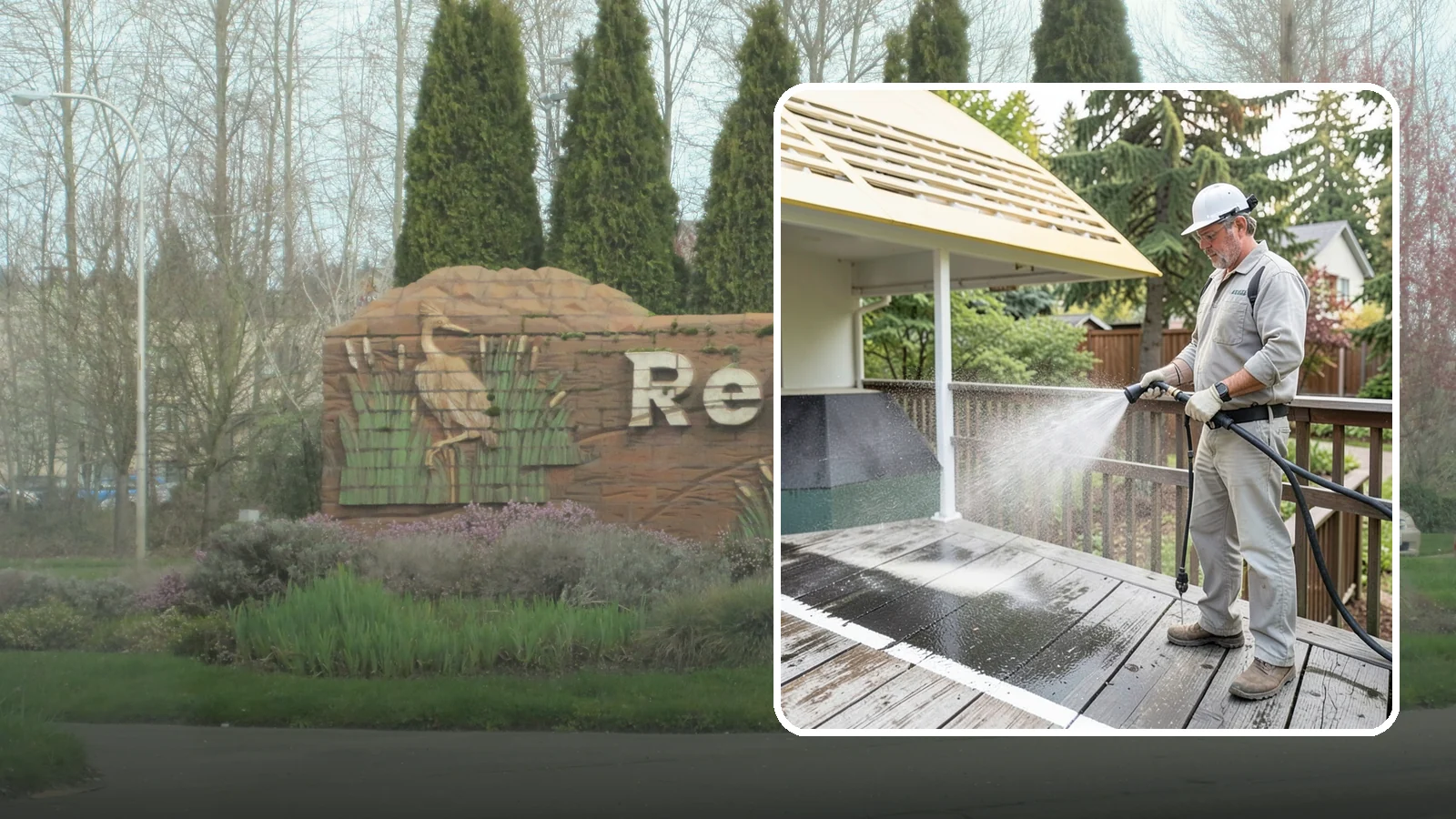 Deck Mildew Removal in Renton, King County, WA - Kill and remove the mildew that shaded, damp Washington decks grow between the boards.