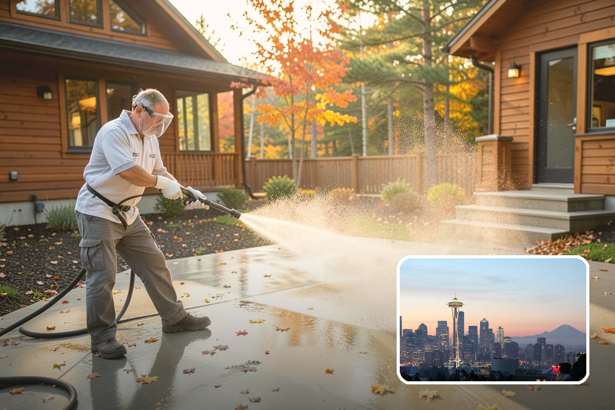 Deck Mildew Removal in Seattle, King County, WA - Kills mildew at the source, not just the film