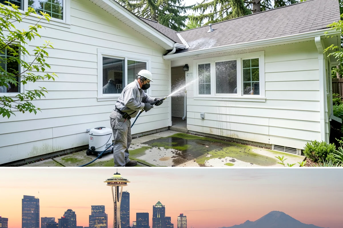 Deck Mildew Removal in Seattle, King County, WA - Remove deck mildew in late spring and again in fall to stay ahead of damp conditions.
