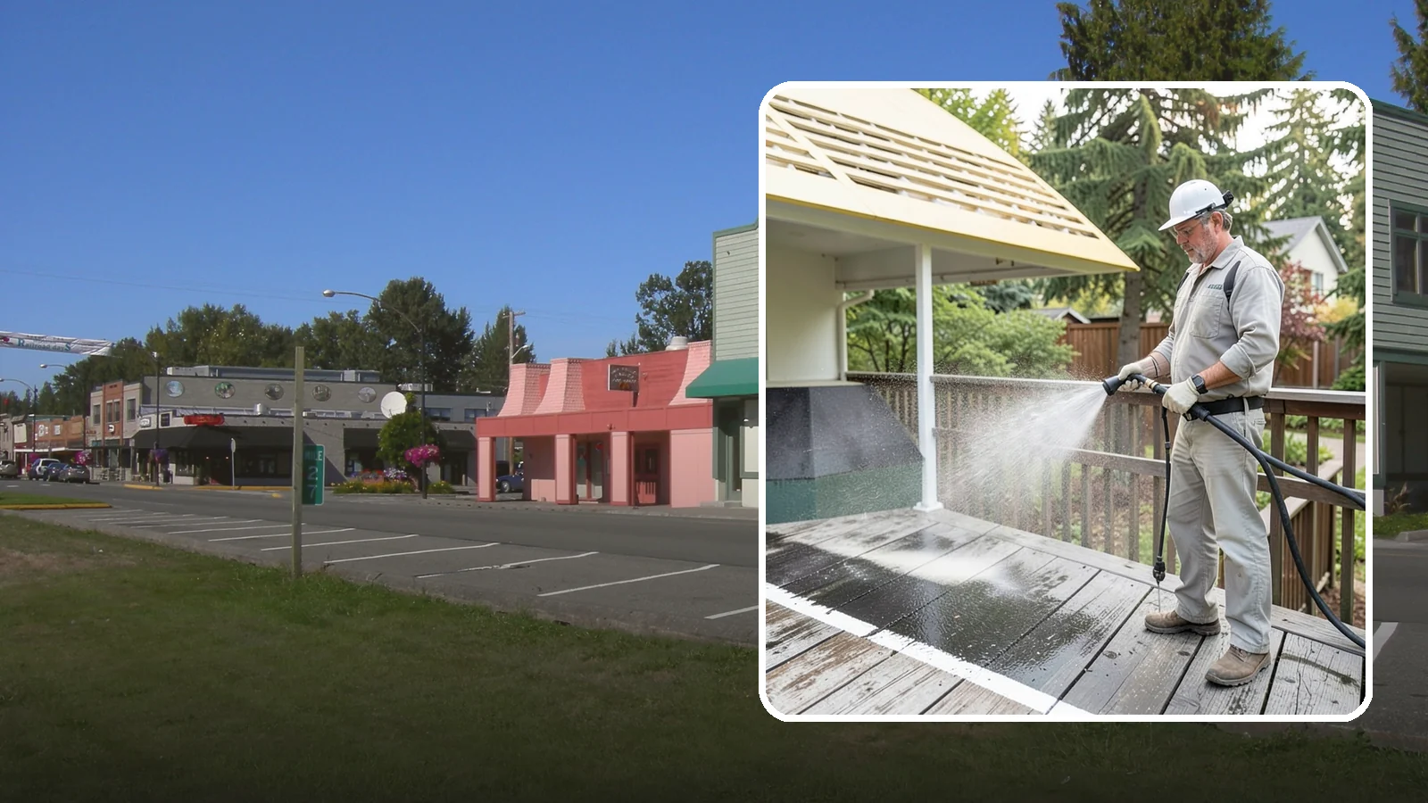 Deck Mildew Removal in Snoqualmie, King County, WA - Kill and remove the mildew that shaded, damp Washington decks grow between the boards.