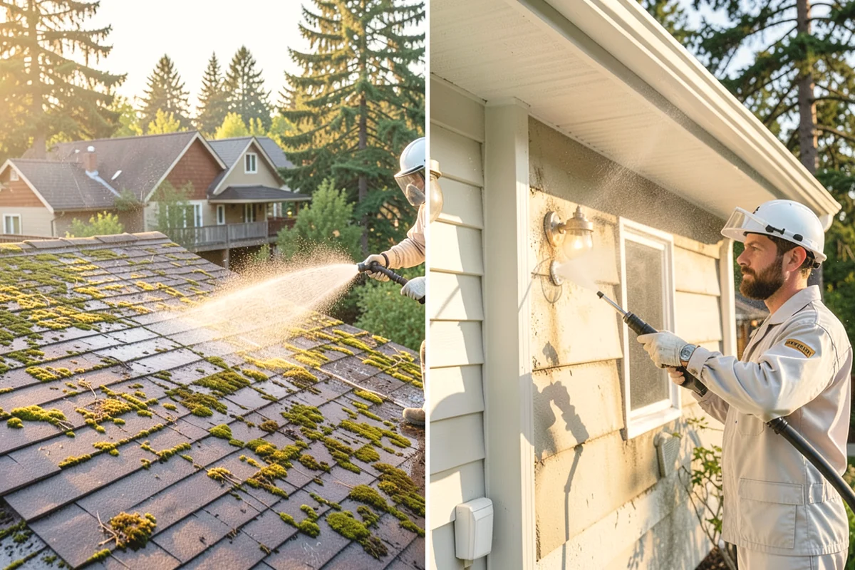 Deck Mildew Removal in Tukwila, King County, WA - Apply a mildew-killing treatment to the boards