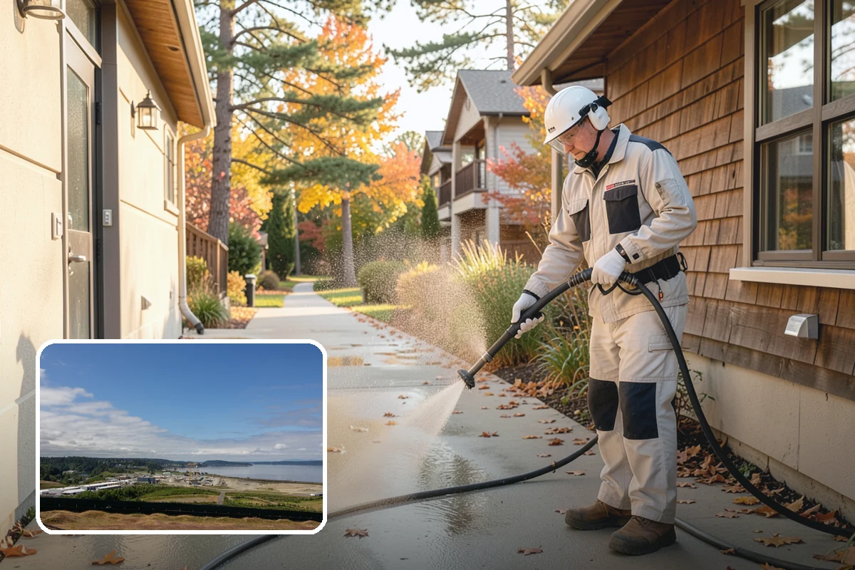 Deck Mildew Removal in University Place, Pierce County, WA - Kills mildew at the source, not just the film