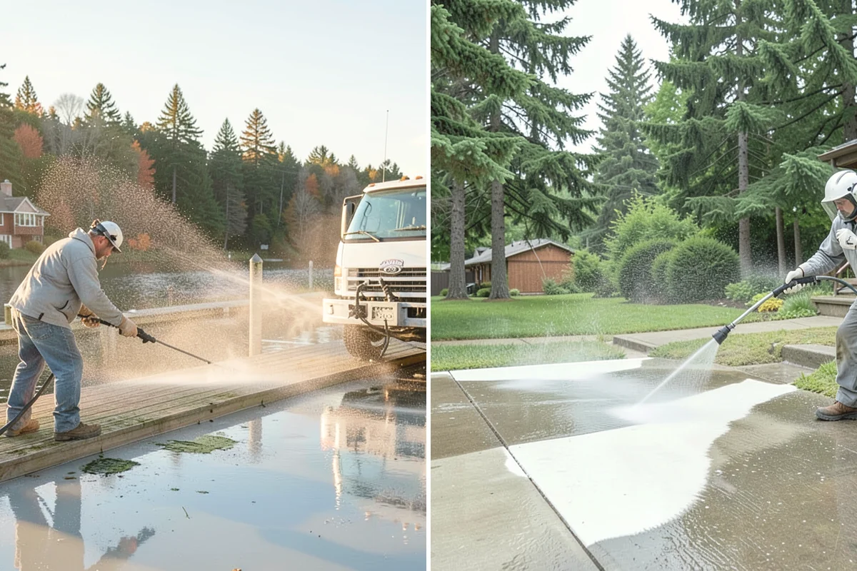 Deck Mildew Removal in University Place, Pierce County, WA - Apply a mildew-killing treatment to the boards