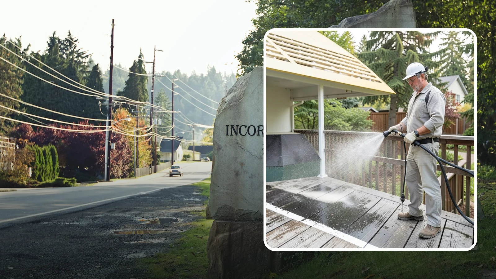 Deck Mildew Removal in Wilkeson, Pierce County, WA - Kill and remove the mildew that shaded, damp Washington decks grow between the boards.