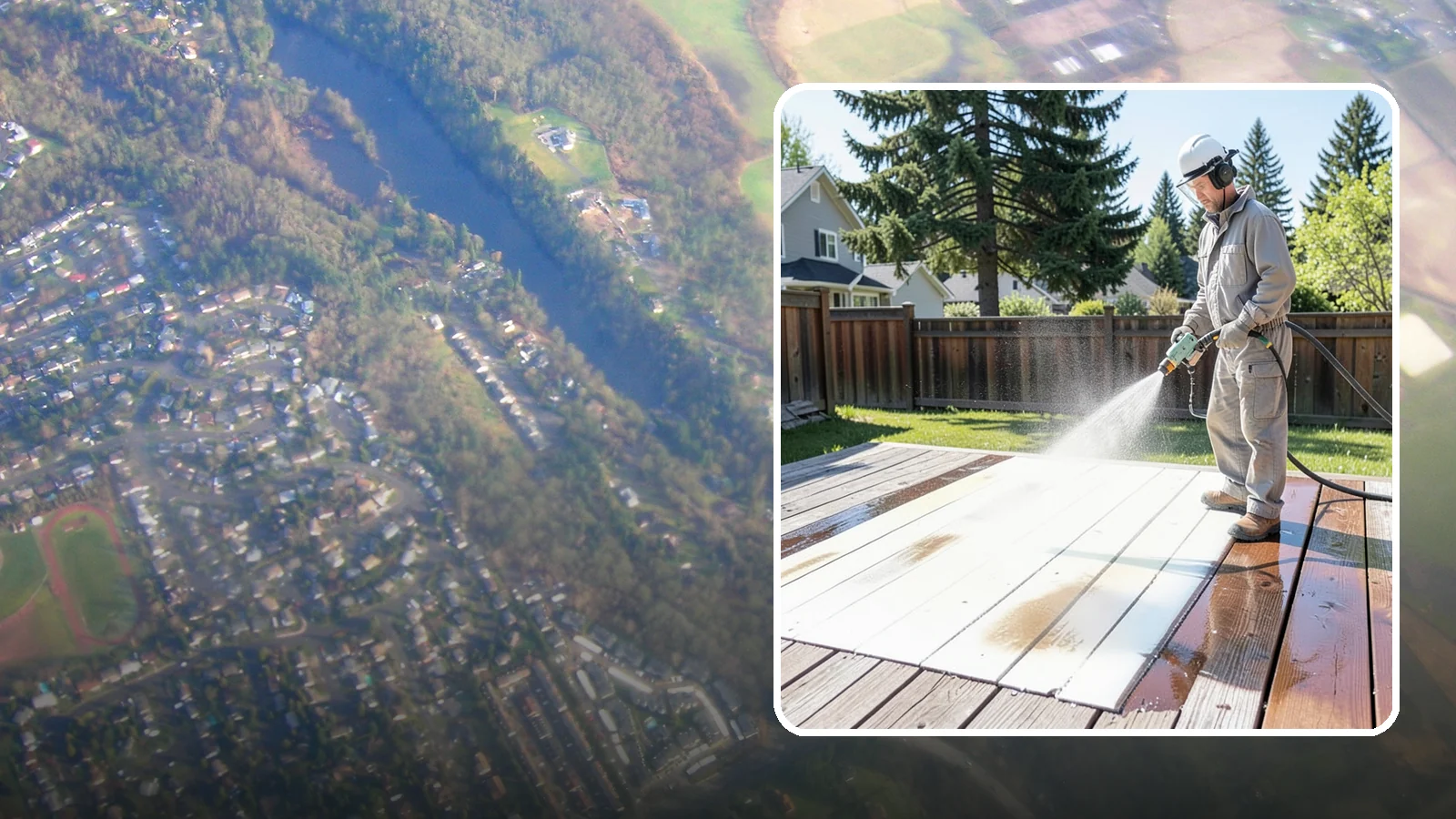 Deck Paint Removal in Algona, King County, WA - Remove failing deck paint to expose sound wood for a proper refinish or restain.