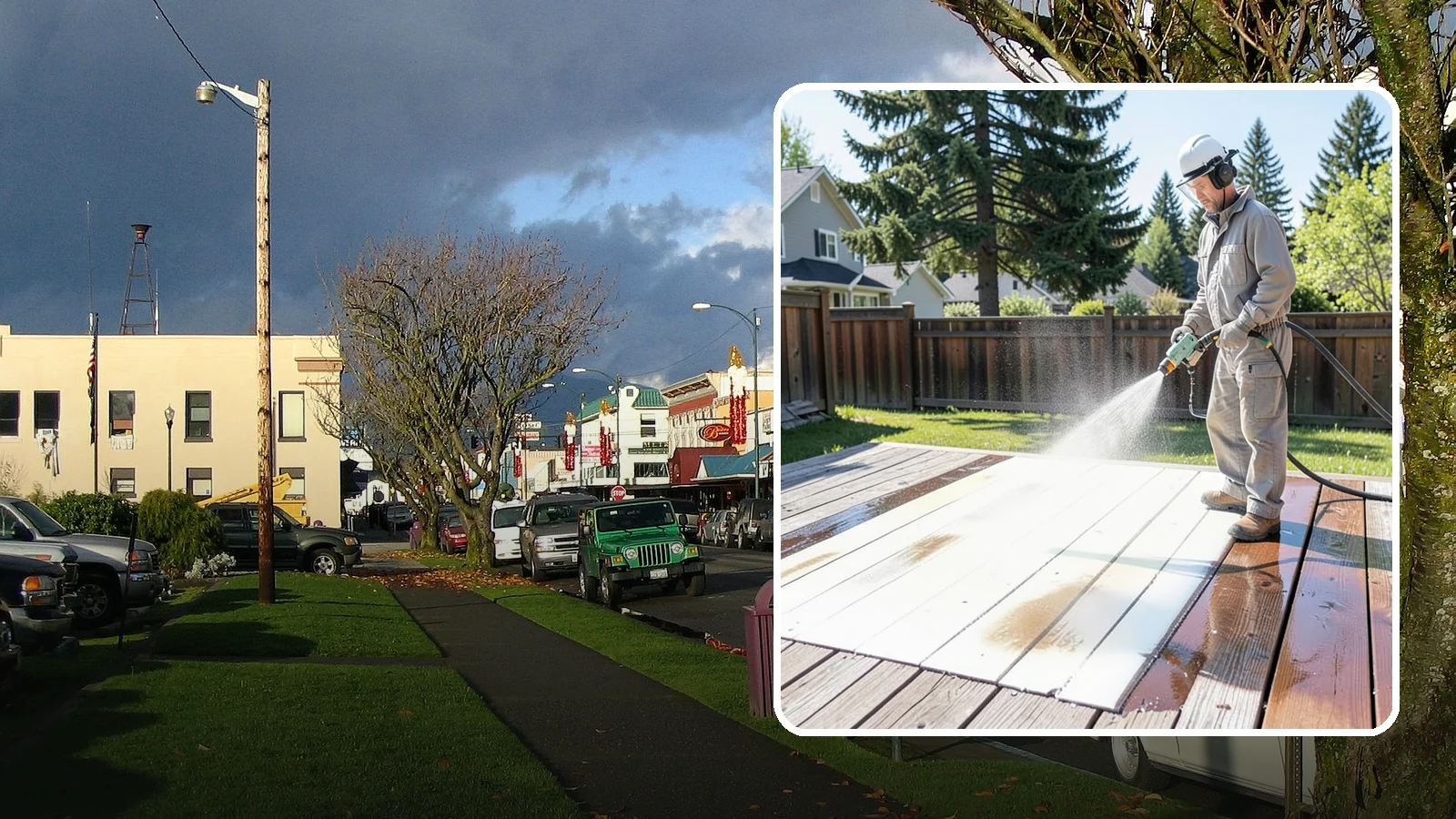 Deck Paint Removal in Arlington, Snohomish County, WA - Remove failing deck paint to expose sound wood for a proper refinish or restain.