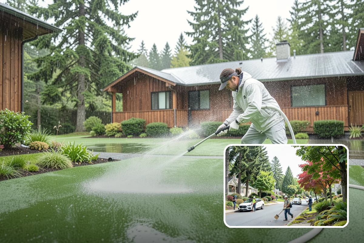 Deck Paint Removal in Beaux Arts Village, King County, WA - Removes peeling deck paint to sound wood