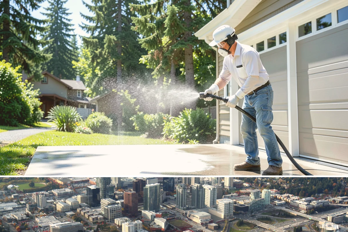Deck Paint Removal in Bellevue, King County, WA - Remove deck paint during dry summer weeks so the wood cures before refinishing.