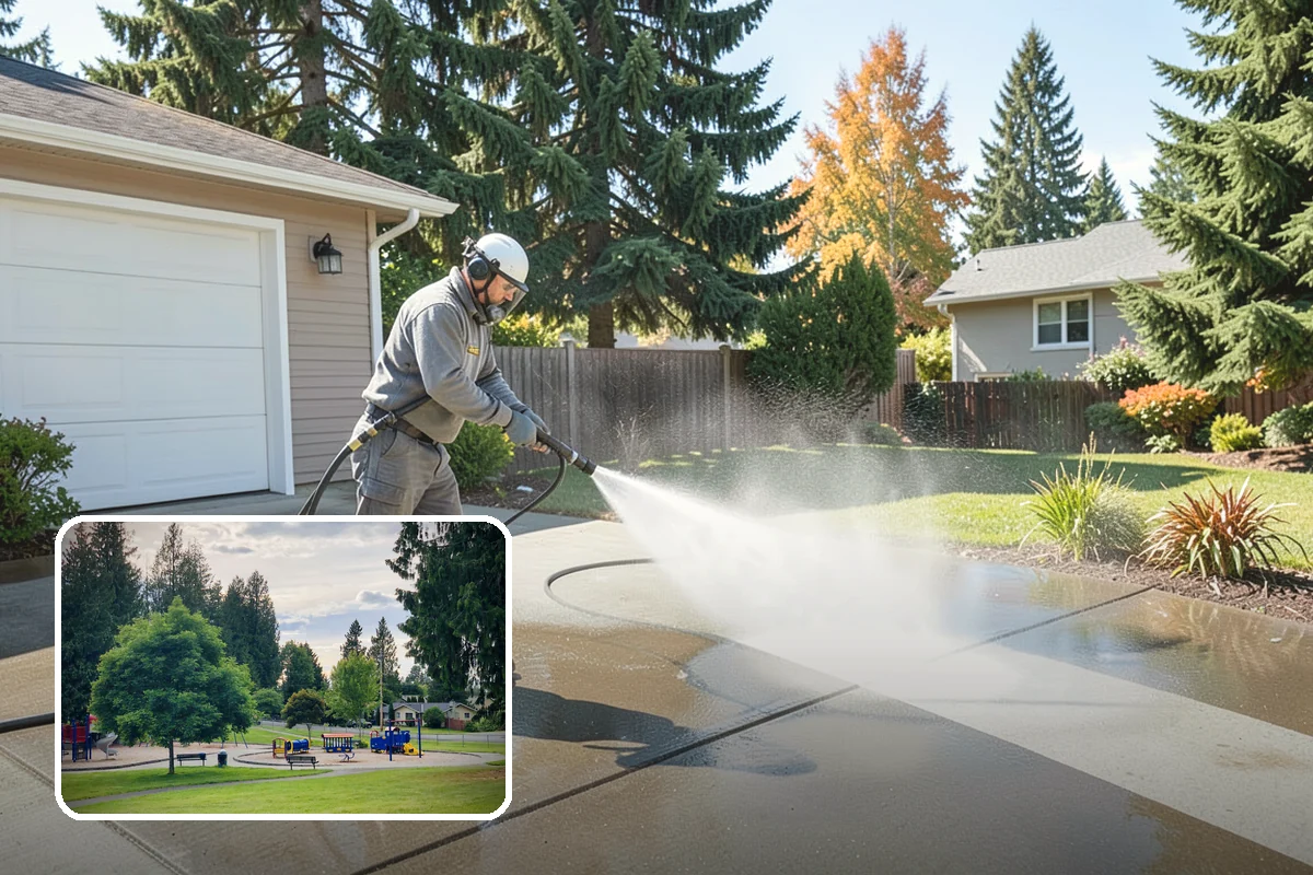 Deck Paint Removal in Bonney Lake, Pierce County, WA - Removes peeling deck paint to sound wood