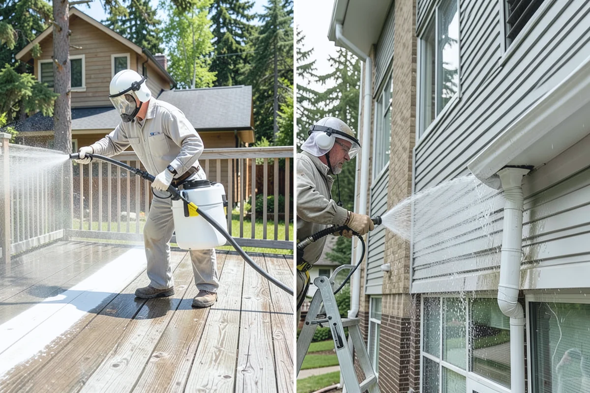 Deck Paint Removal in Bonney Lake, Pierce County, WA - Apply a paint remover suited to the coating