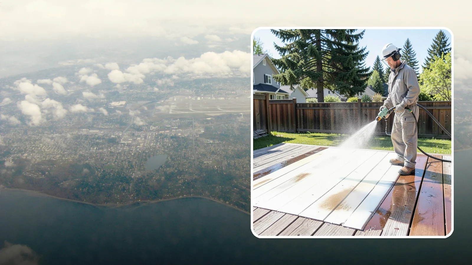 Deck Paint Removal in Burien, King County, WA - Remove failing deck paint to expose sound wood for a proper refinish or restain.