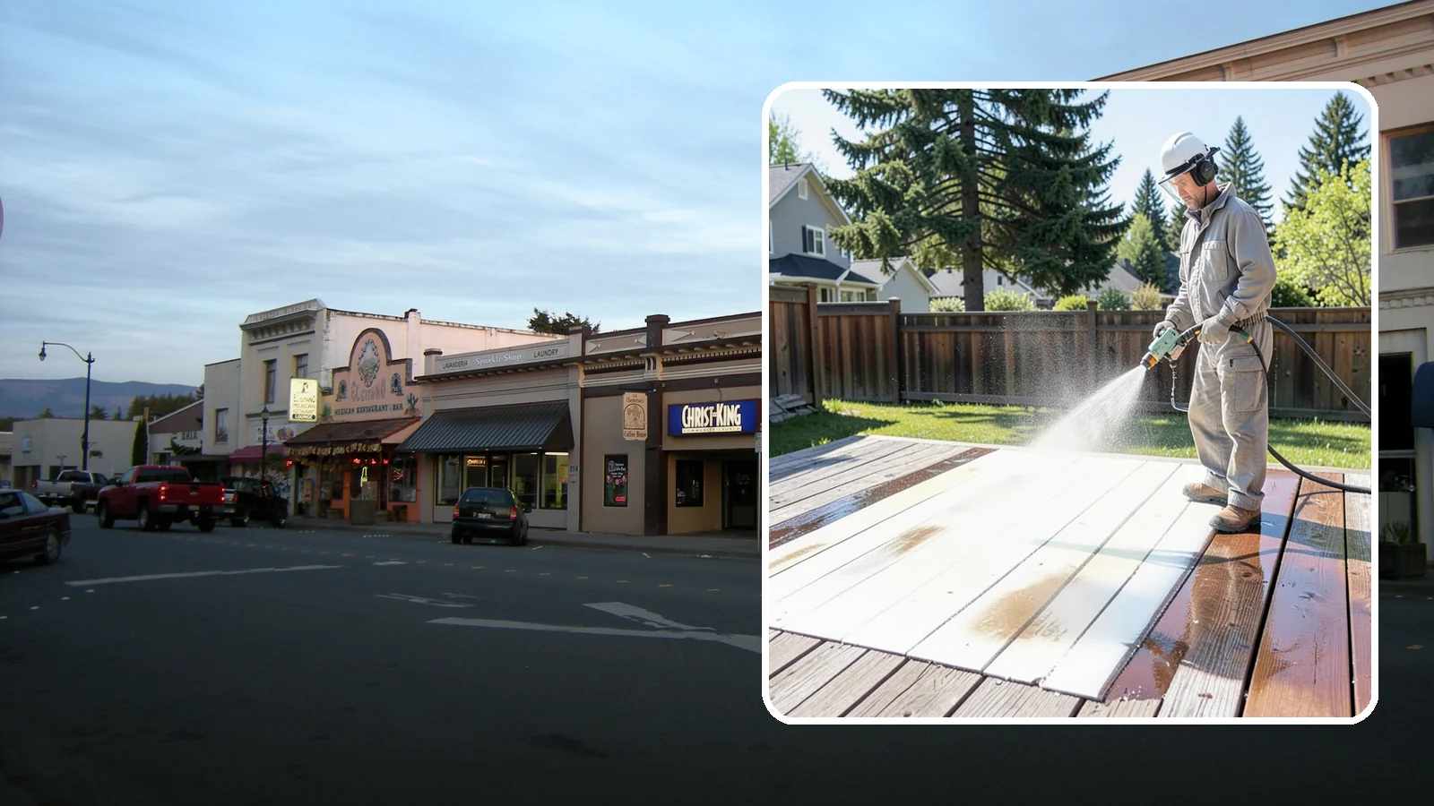 Deck Paint Removal in Burlington, Skagit County, WA - Remove failing deck paint to expose sound wood for a proper refinish or restain.