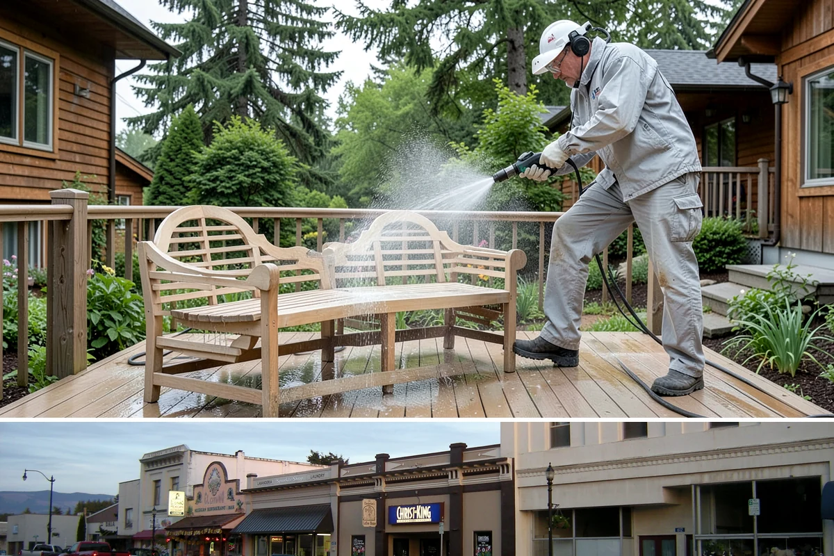 Deck Paint Removal in Burlington, Skagit County, WA - Remove deck paint during dry summer weeks so the wood cures before refinishing.