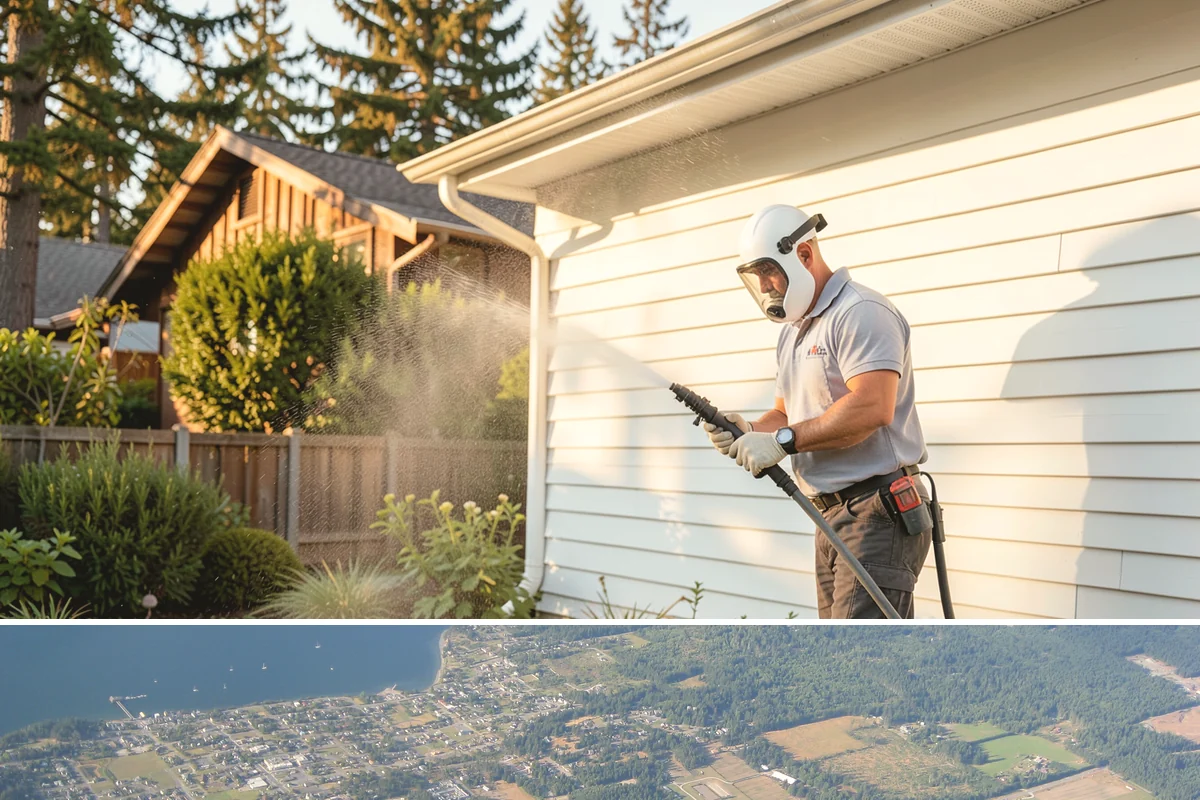 Deck Paint Removal in Coupeville, Island County, WA - Remove deck paint during dry summer weeks so the wood cures before refinishing.
