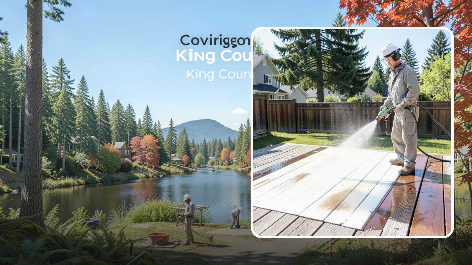 Deck Paint Removal in Covington, King County, WA - Remove failing deck paint to expose sound wood for a proper refinish or restain.