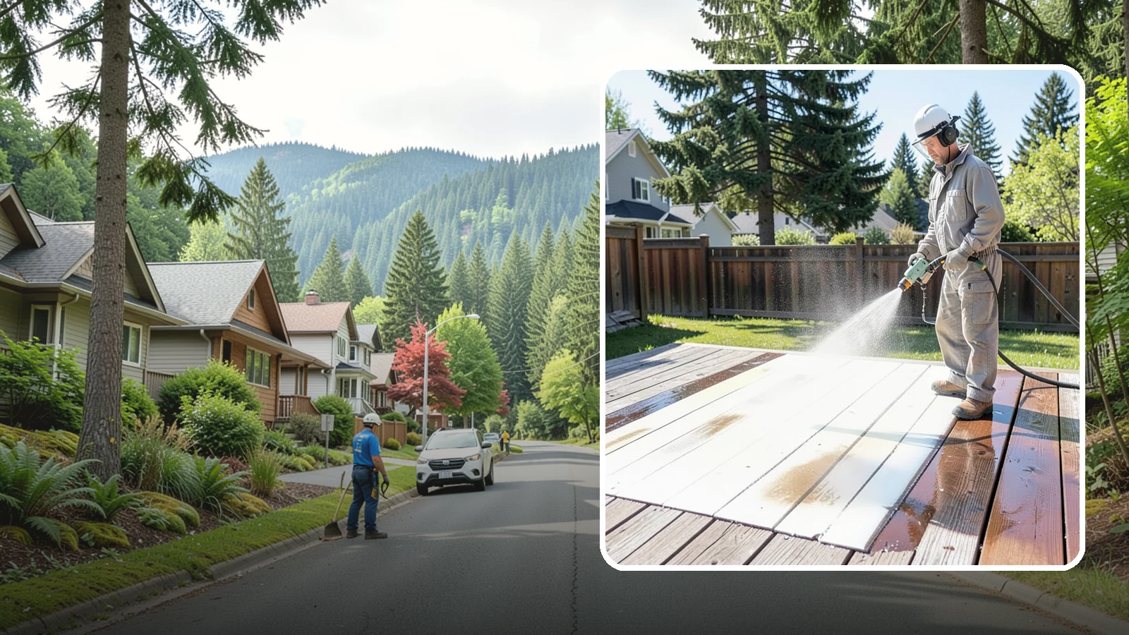 Deck Paint Removal in Darrington, Snohomish County, WA - Remove failing deck paint to expose sound wood for a proper refinish or restain.