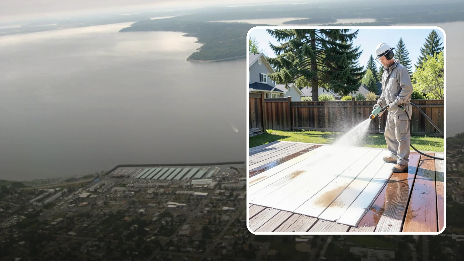 Deck Paint Removal in Des Moines, King County, WA - Remove failing deck paint to expose sound wood for a proper refinish or restain.