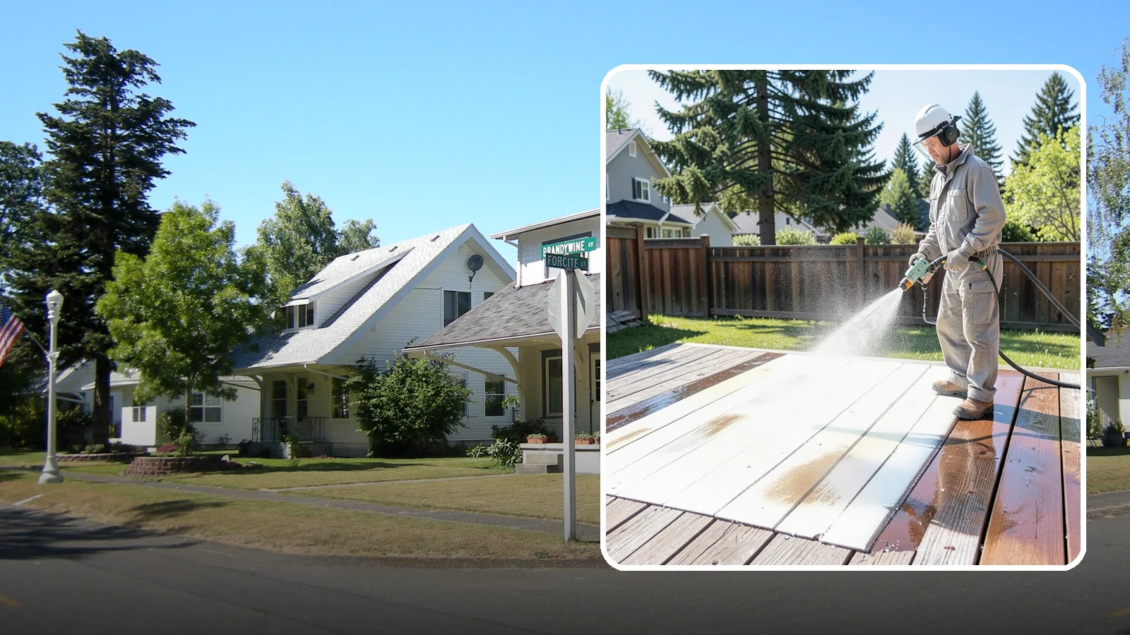 Deck Paint Removal in DuPont, Pierce County, WA - Remove failing deck paint to expose sound wood for a proper refinish or restain.