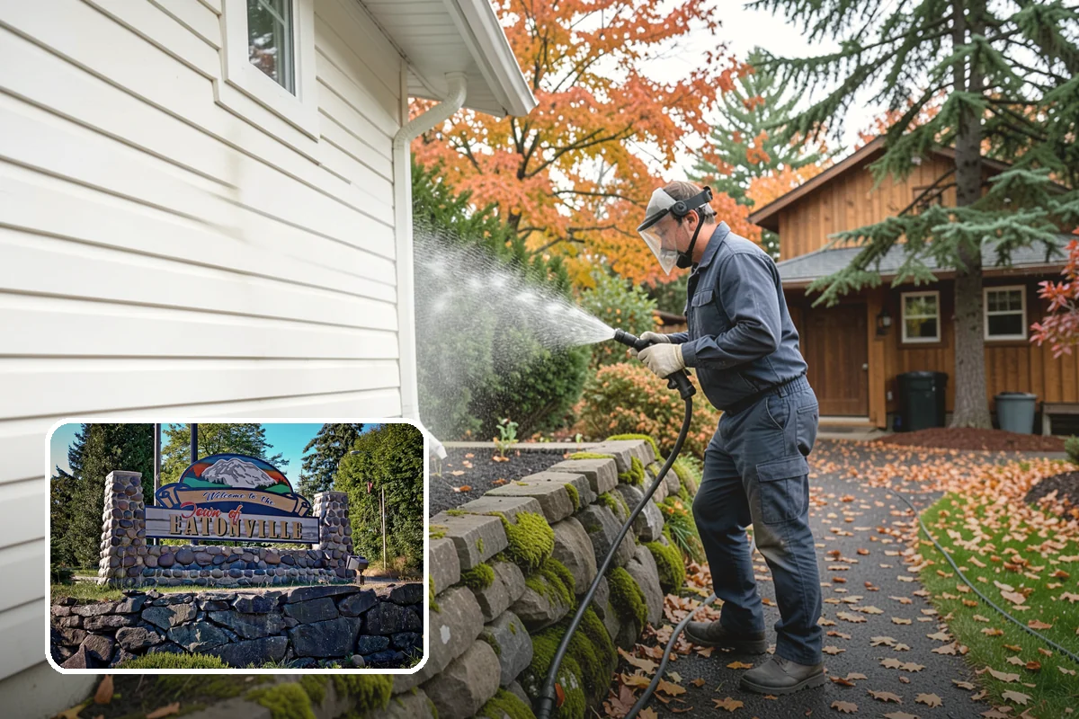 Deck Paint Removal in Eatonville, Pierce County, WA - Removes peeling deck paint to sound wood