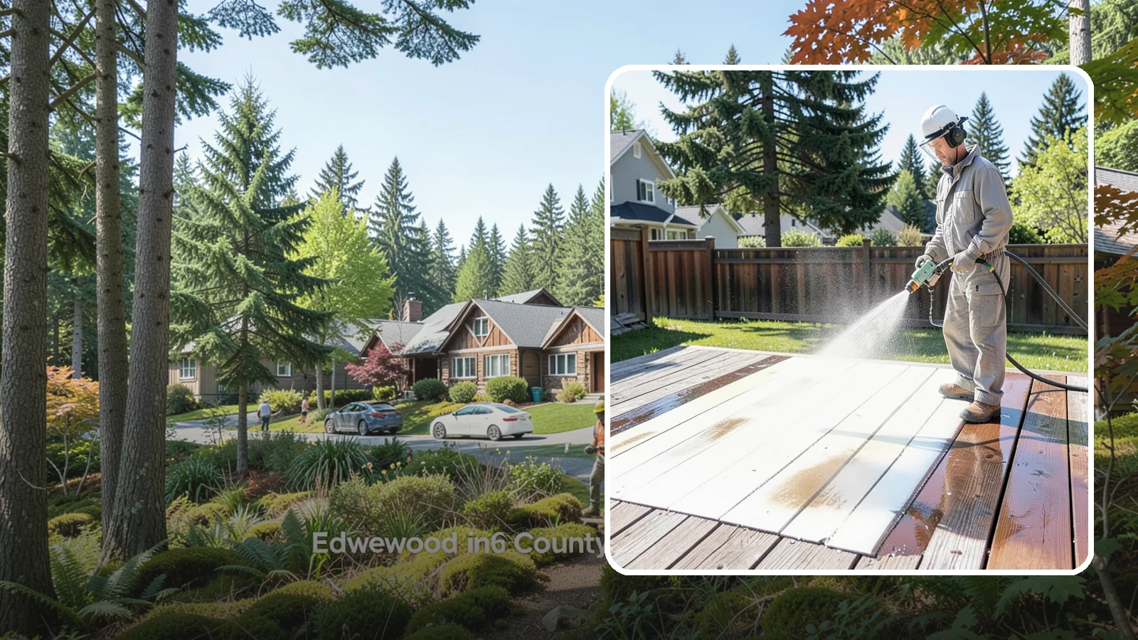 Deck Paint Removal in Edgewood, Pierce County, WA - Remove failing deck paint to expose sound wood for a proper refinish or restain.