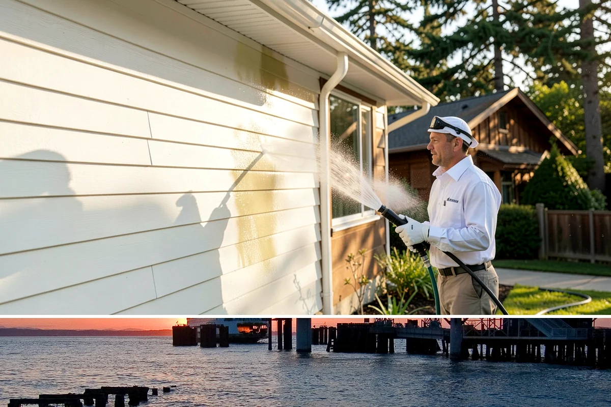 Deck Paint Removal in Edmonds, Snohomish County, WA - Remove deck paint during dry summer weeks so the wood cures before refinishing.