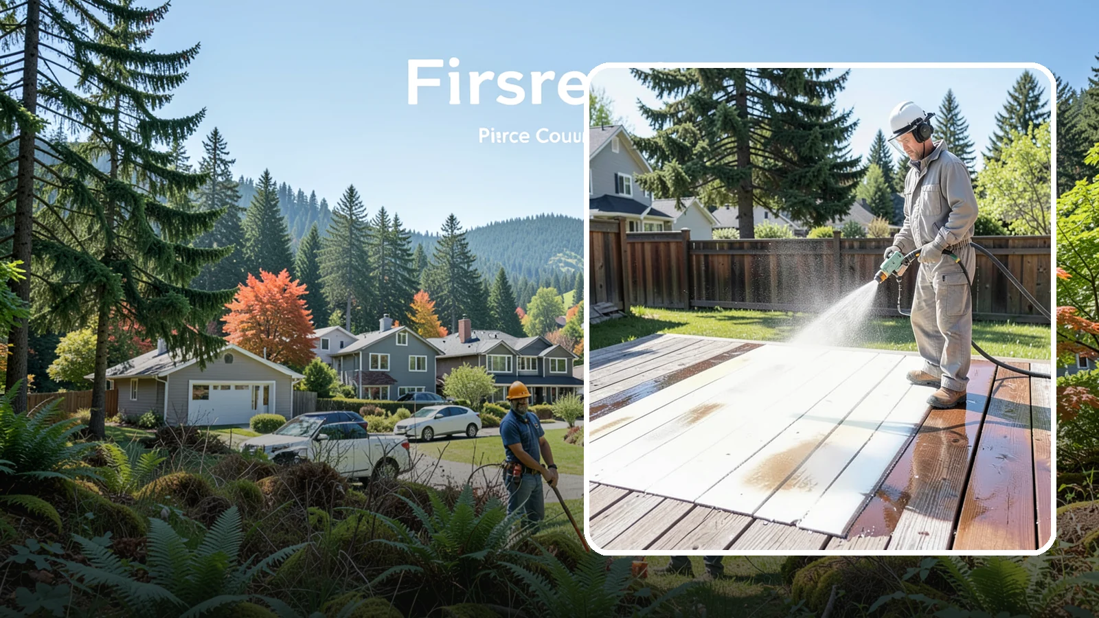 Deck Paint Removal in Fircrest, Pierce County, WA - Remove failing deck paint to expose sound wood for a proper refinish or restain.