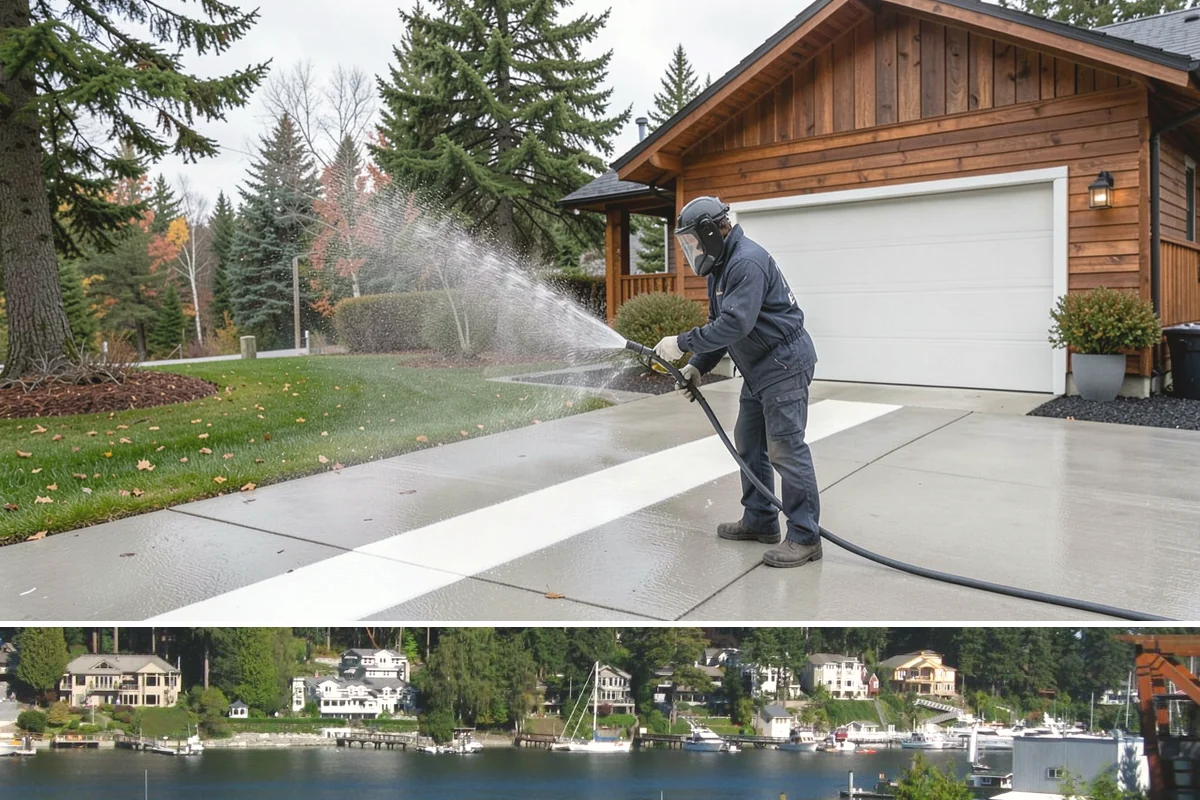 Deck Paint Removal in Gig Harbor, Pierce County, WA - Remove deck paint during dry summer weeks so the wood cures before refinishing.