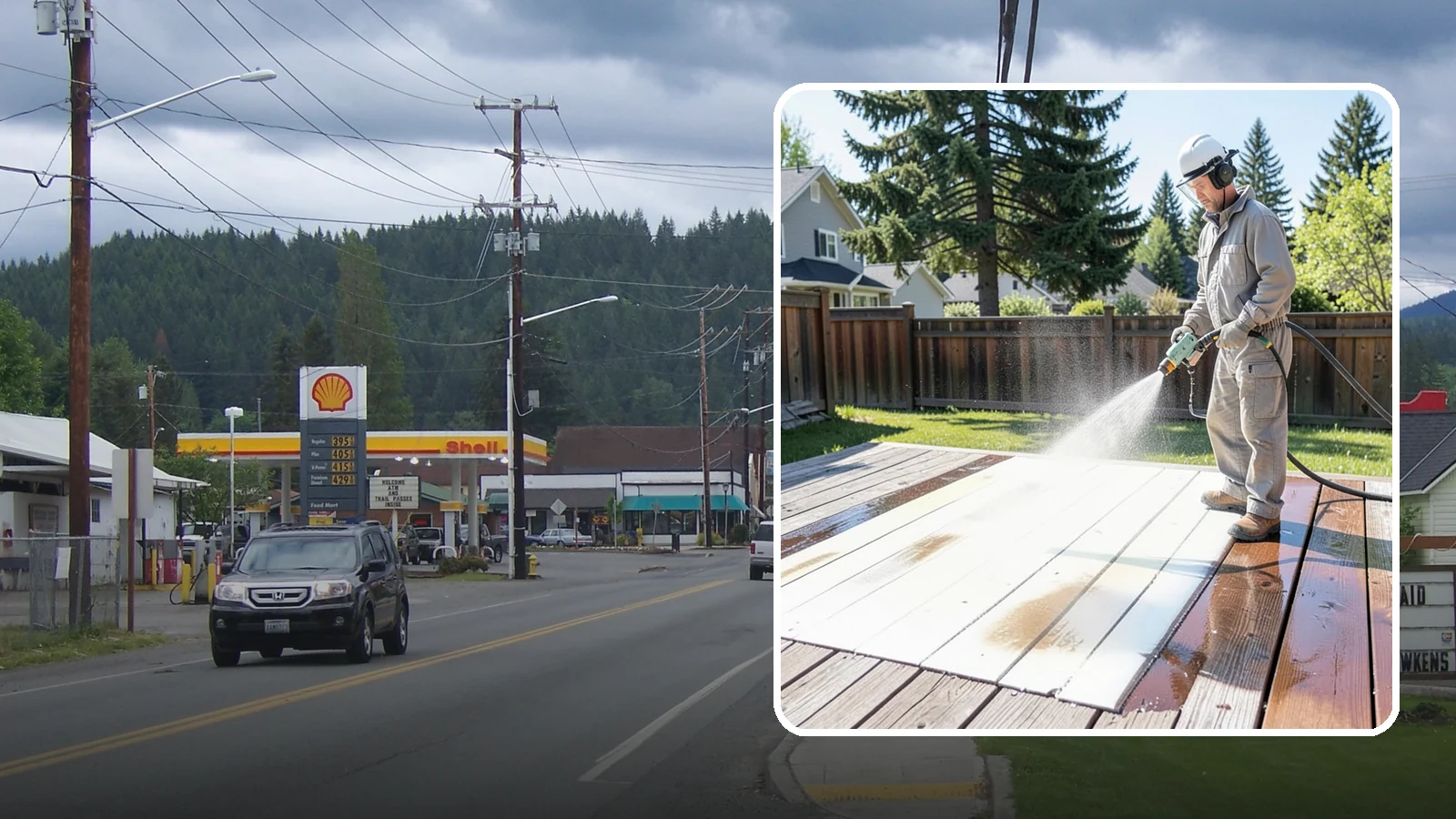 Deck Paint Removal in Granite Falls, Snohomish County, WA - Remove failing deck paint to expose sound wood for a proper refinish or restain.