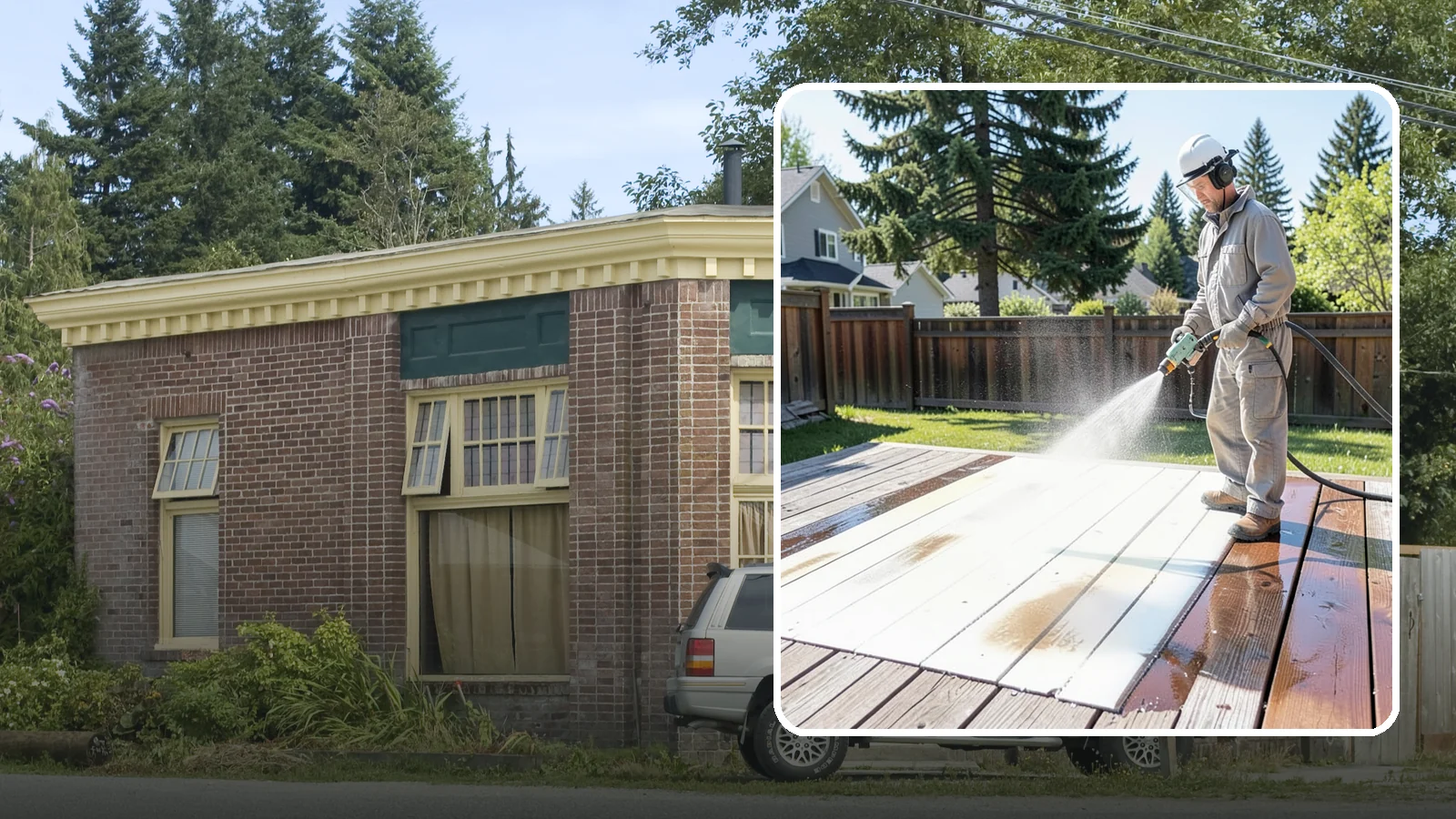 Deck Paint Removal in Hamilton, Skagit County, WA - Remove failing deck paint to expose sound wood for a proper refinish or restain.