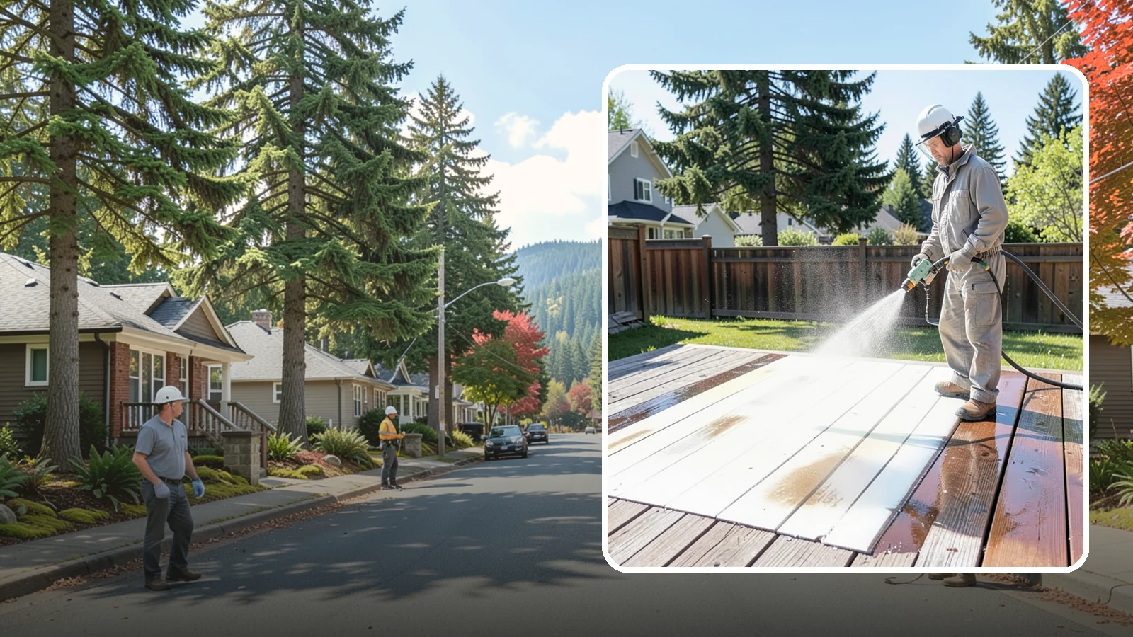 Deck Paint Removal in Hunts Point, King County, WA - Remove failing deck paint to expose sound wood for a proper refinish or restain.