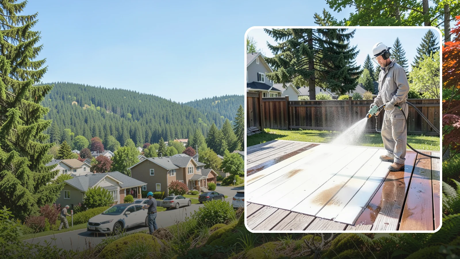Deck Paint Removal in Index, Snohomish County, WA - Remove failing deck paint to expose sound wood for a proper refinish or restain.