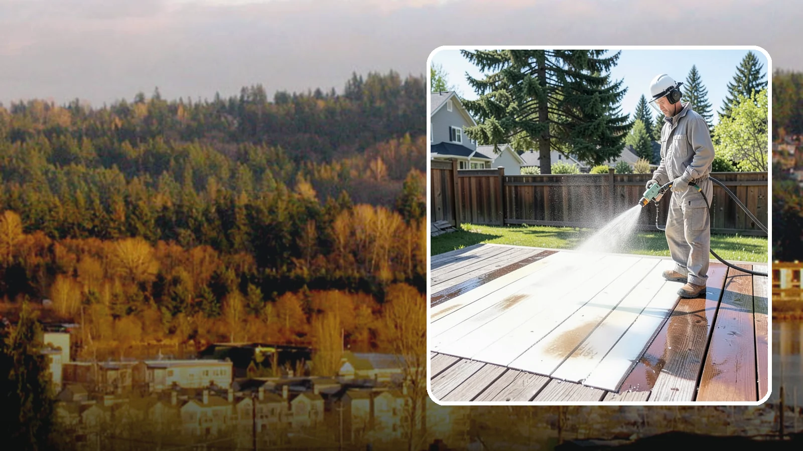 Deck Paint Removal in Kenmore, King County, WA - Remove failing deck paint to expose sound wood for a proper refinish or restain.