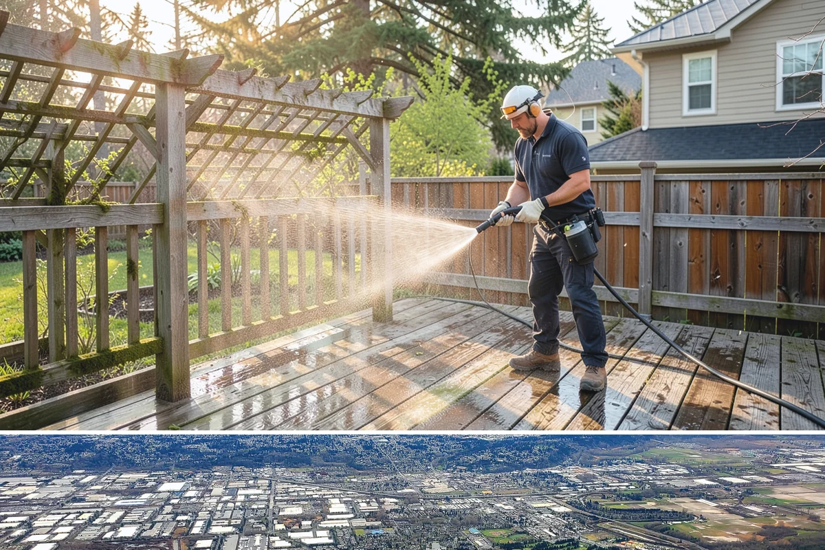 Deck Paint Removal in Kent, King County, WA - Remove deck paint during dry summer weeks so the wood cures before refinishing.