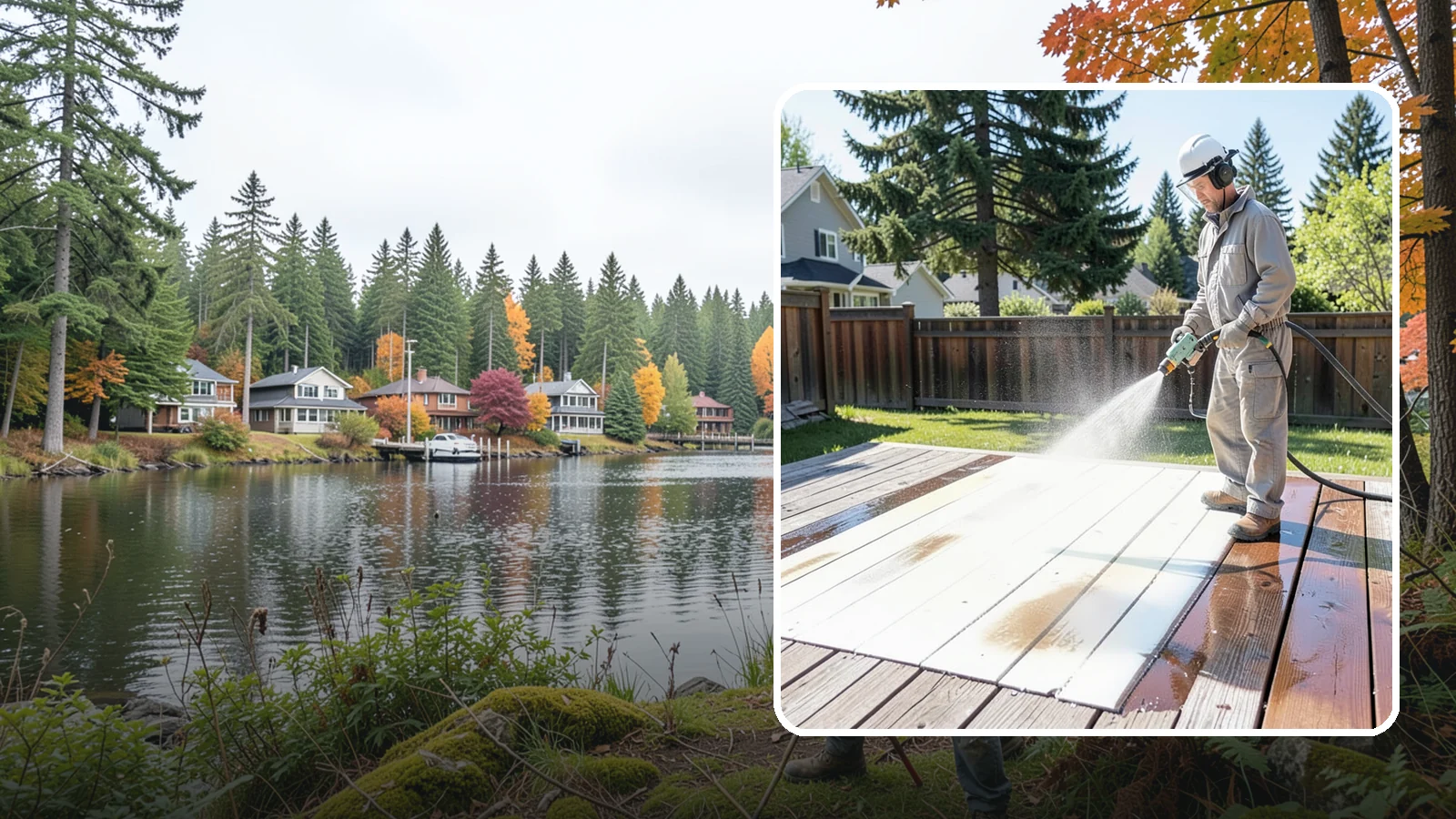 Deck Paint Removal in La Conner, Skagit County, WA - Remove failing deck paint to expose sound wood for a proper refinish or restain.