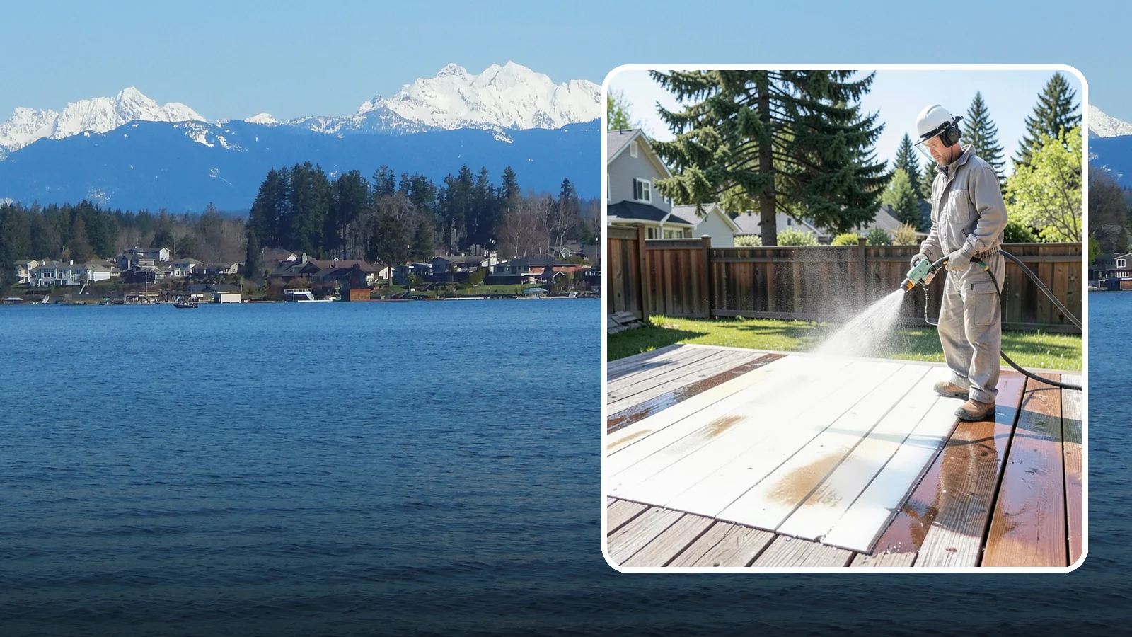 Deck Paint Removal in Lake Stevens, Snohomish County, WA - Remove failing deck paint to expose sound wood for a proper refinish or restain.