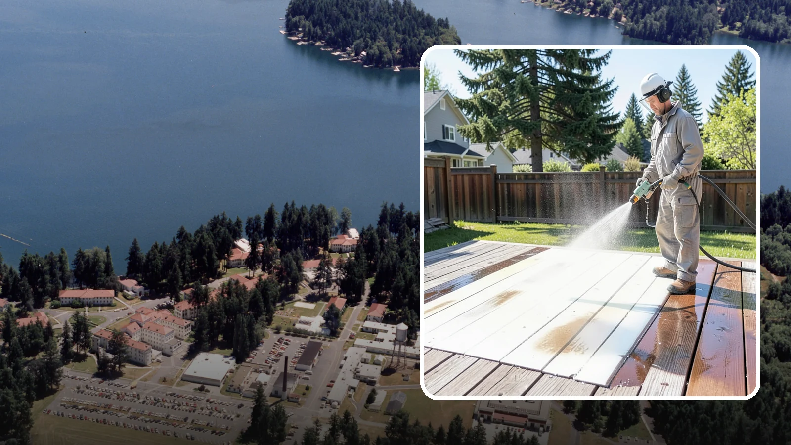 Deck Paint Removal in Lakewood, Pierce County, WA - Remove failing deck paint to expose sound wood for a proper refinish or restain.