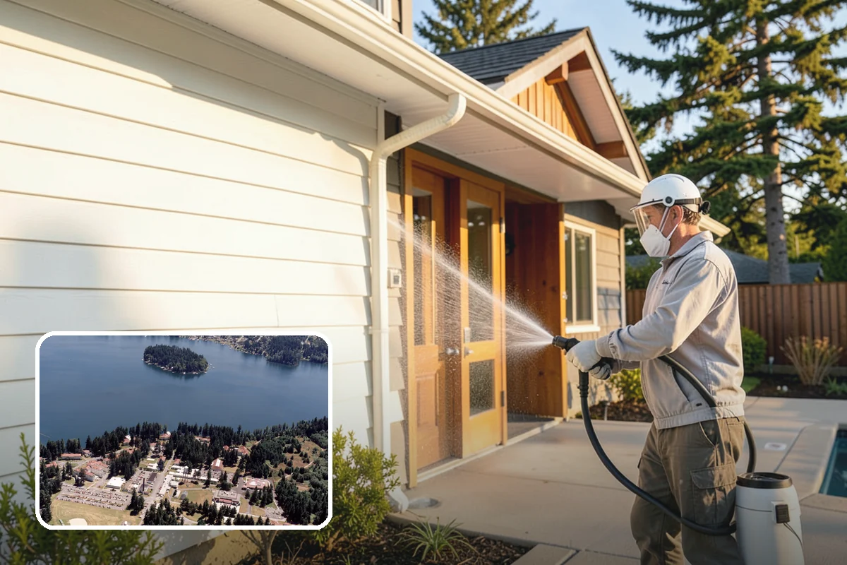 Deck Paint Removal in Lakewood, Pierce County, WA - Removes peeling deck paint to sound wood