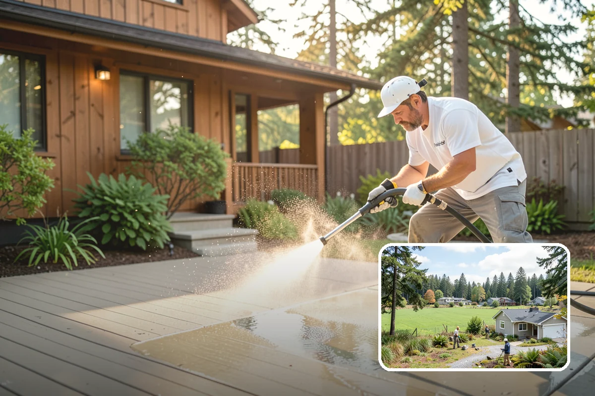 Deck Paint Removal in Lyman, Skagit County, WA - Removes peeling deck paint to sound wood