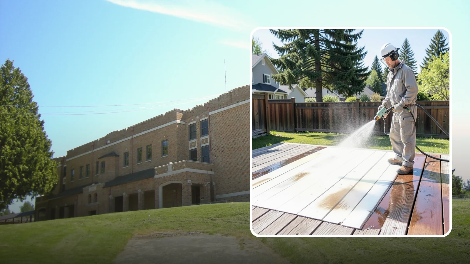 Deck Paint Removal in Maple Valley, King County, WA - Remove failing deck paint to expose sound wood for a proper refinish or restain.