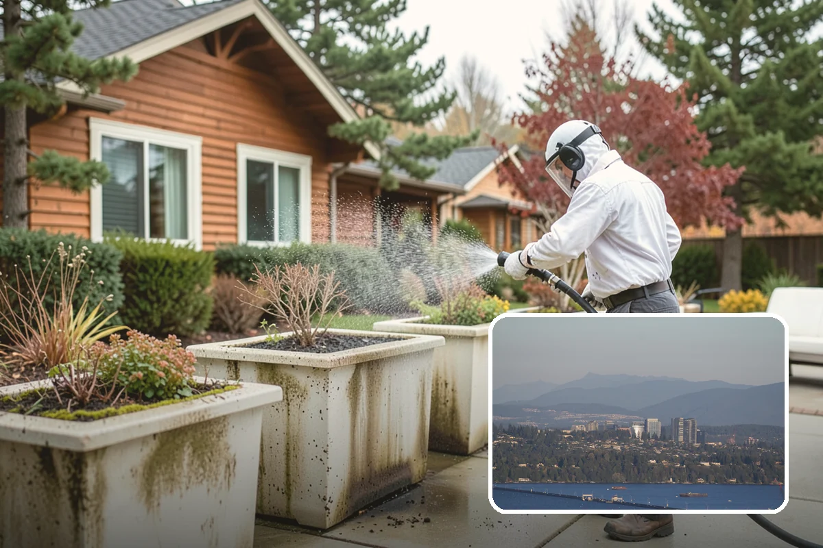 Deck Paint Removal in Medina, King County, WA - Removes peeling deck paint to sound wood