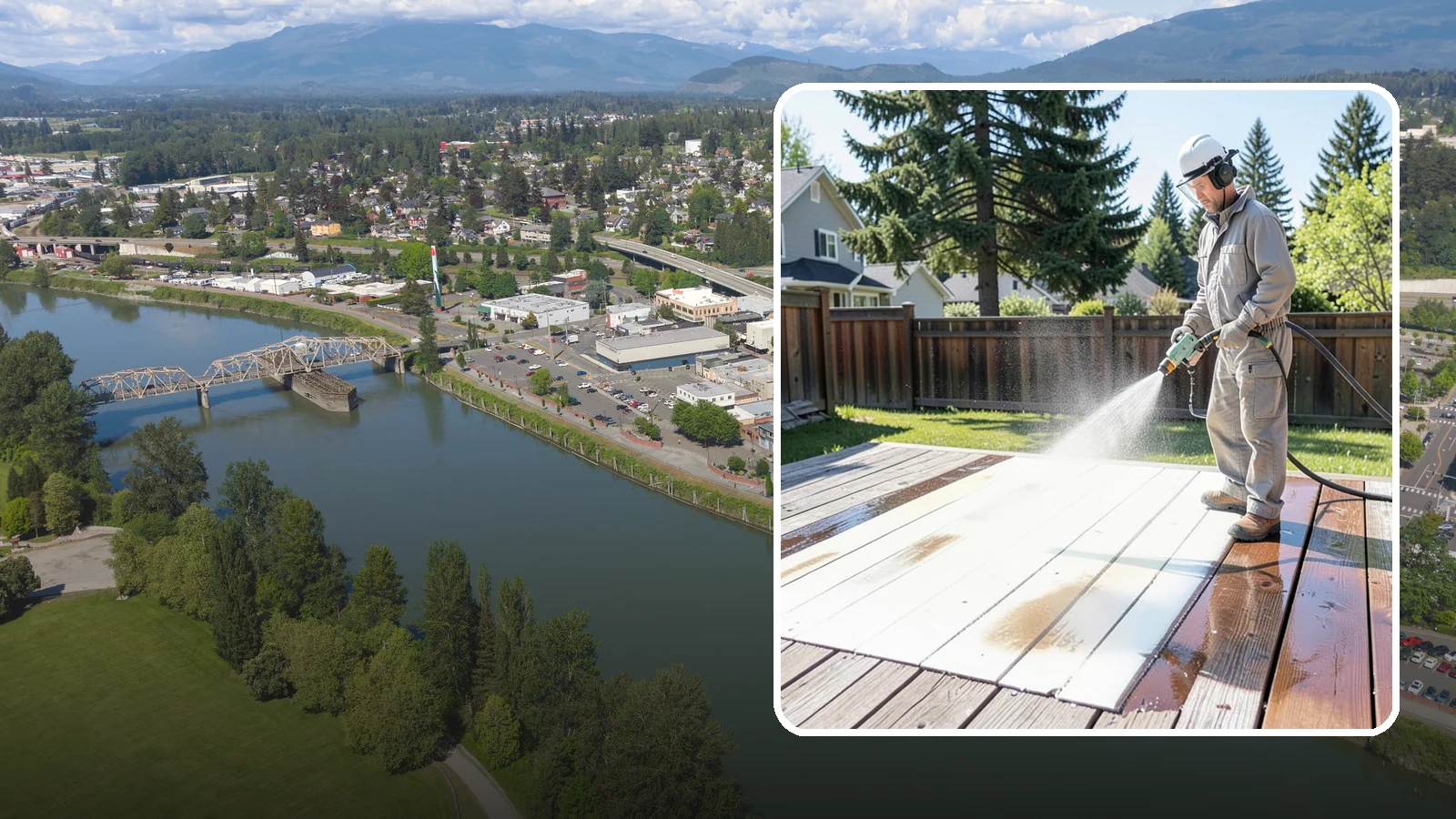 Deck Paint Removal in Mount Vernon, Skagit County, WA - Remove failing deck paint to expose sound wood for a proper refinish or restain.