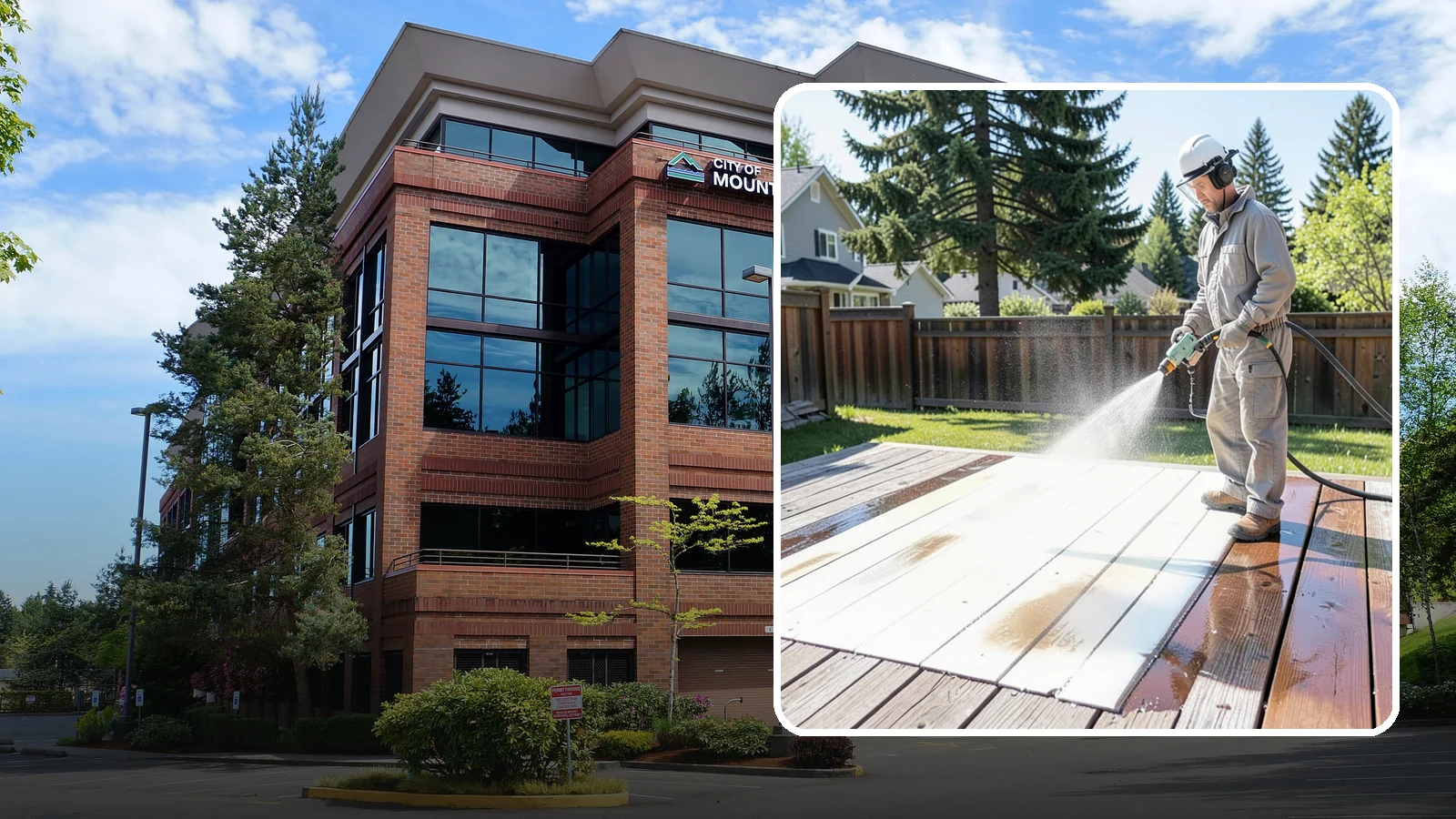 Deck Paint Removal in Mountlake Terrace, Snohomish County, WA - Remove failing deck paint to expose sound wood for a proper refinish or restain.
