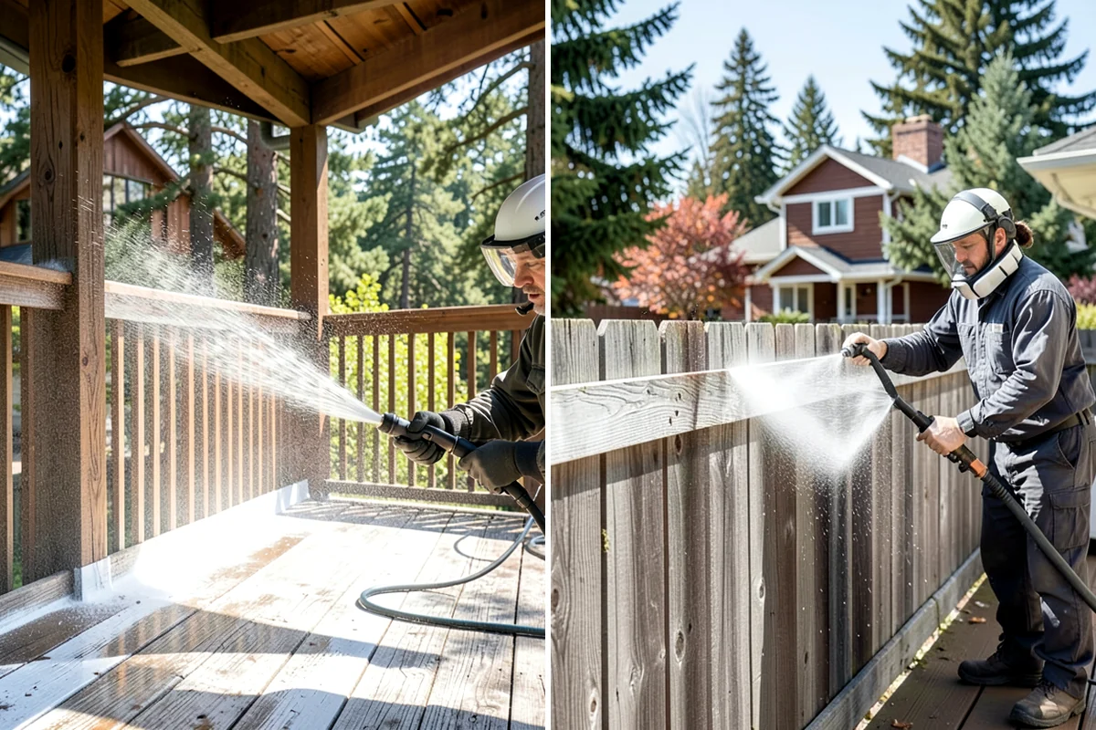 Deck Paint Removal in Pacific, King County, WA - Apply a paint remover suited to the coating